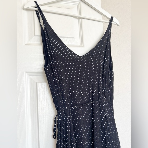 Reformation Mallory Polka Dot Wrap Dress - Picture 5 of 9